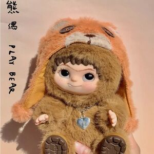 Wakuku Fuzzy Trendy Fun Party CONFIRMED Play Bear Pendant